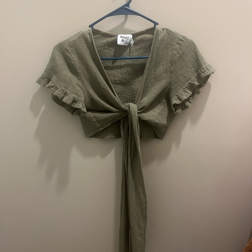 Princess Polly green Crop Top